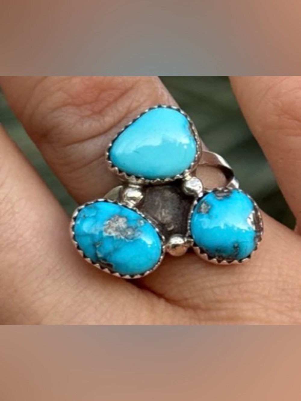 🦋On Reserve Fo Not Purchase🦋Navajo Turquoise Sterling Ring 8